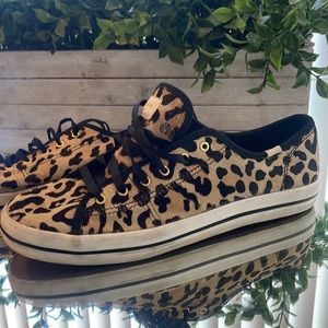 Kate Spade, sneakers, leopard print, Size 10